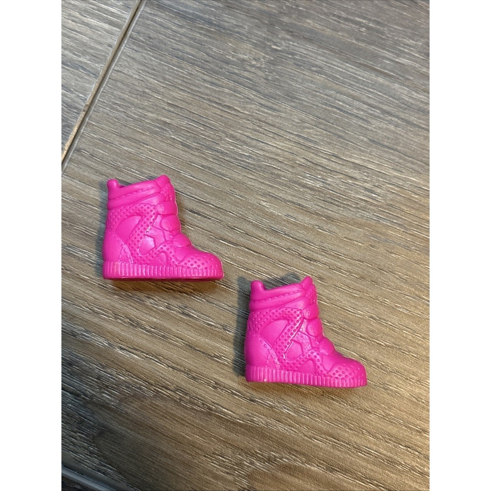 Barbie Fashionistas Fashion Doll Pink High Top Sneakers Shoes / EUC 13A